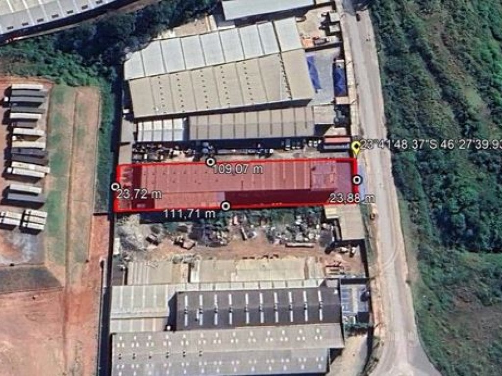Galpão Industrial 2.620 m² (terreno) e 1.795 m² (área construída) - Lot. Industrial Coral - Mauá - SP