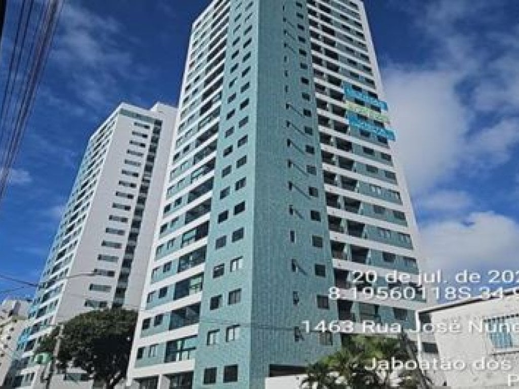 Apartamento 66 m² - Jaboatão dos Guararapes-PE - Rua José Nunes da Cunha, 4.790 - Apto. 2003 - Candeias
